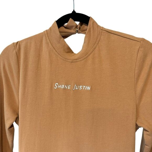 Revolve Shane Justin Nude Brown Tan Backless Cutout Maxi Bodycon Dress - Picture 5 of 11